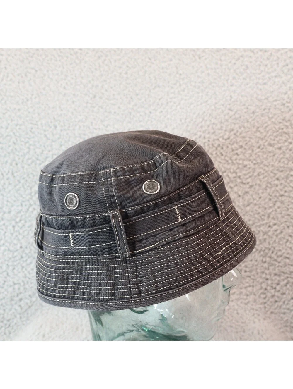Polo Jeans Youth Bucket Hat Black Denim Belt Utility Gorp
